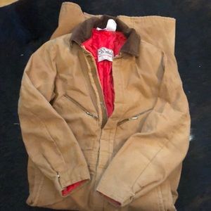 Walls boys Blizzard-Pruf insulated overalls. Medium short.